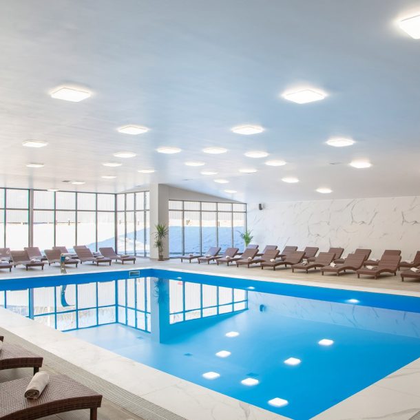 hotel pool in bakuriani
